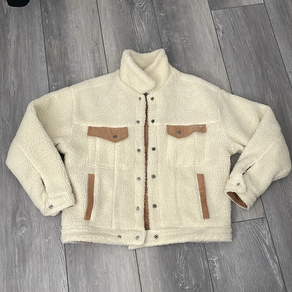 Volcom Reversible, Fleece Jacket, Size Small - image 8